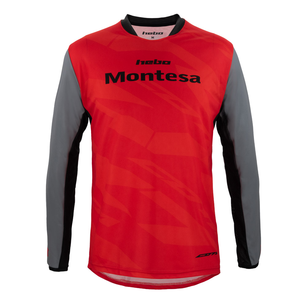SHIRT MONTESA CLASSIC TECH 24 BLACK/RED LARGE